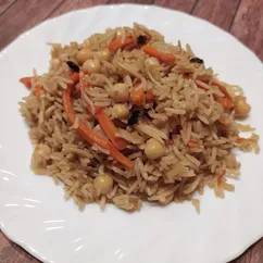 Плов с нутом без мяса 