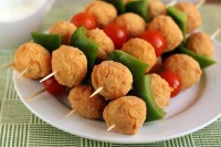 Крокеты из курицы с овощами