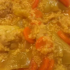 Грудка с овощами и кускусом