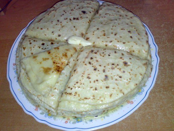 Хычины с сыром и картофелем