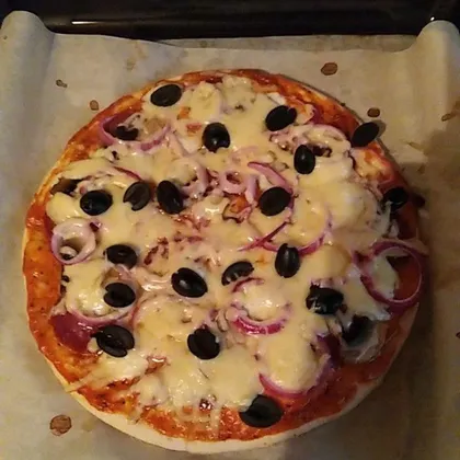 Домашняя пицца на покупной, готовой основе