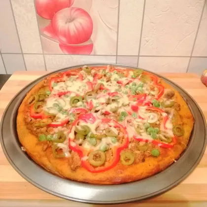 Вегетарианская полезная пицца