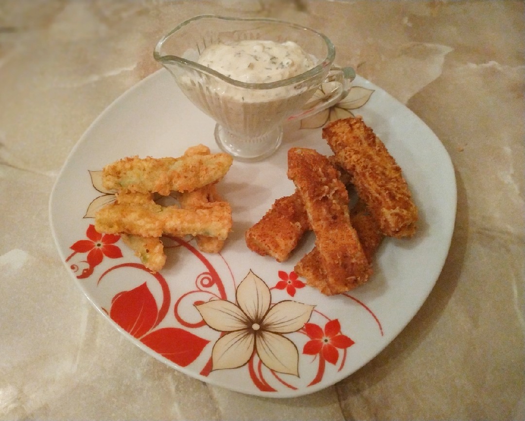 Кабачковые наггетсы с сыром