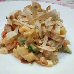 Мясной салат-закуска с лавашом "Забвение"