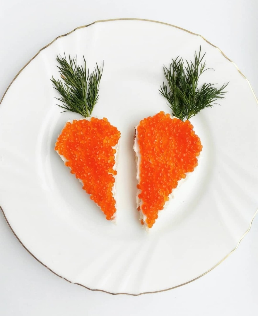 Бутерброды "Морковки" 🥕