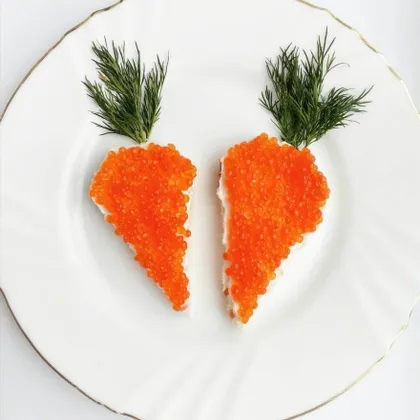 Бутерброды "Морковки" 🥕