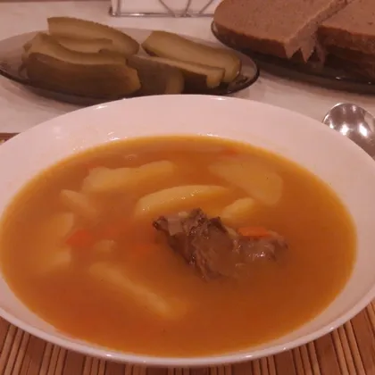 Томатно-картофельный суп с телятиной