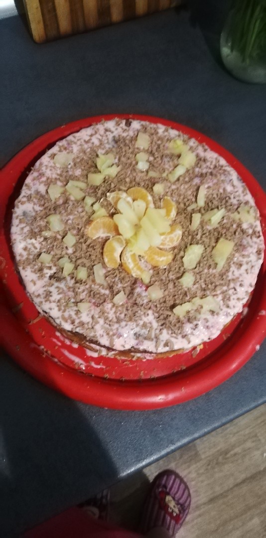 Торт с клубникой