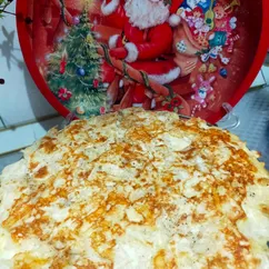 Лаваш с сыром и яйцом