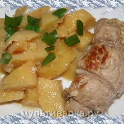 Мясные рулетики с картофелем (2 в 1)