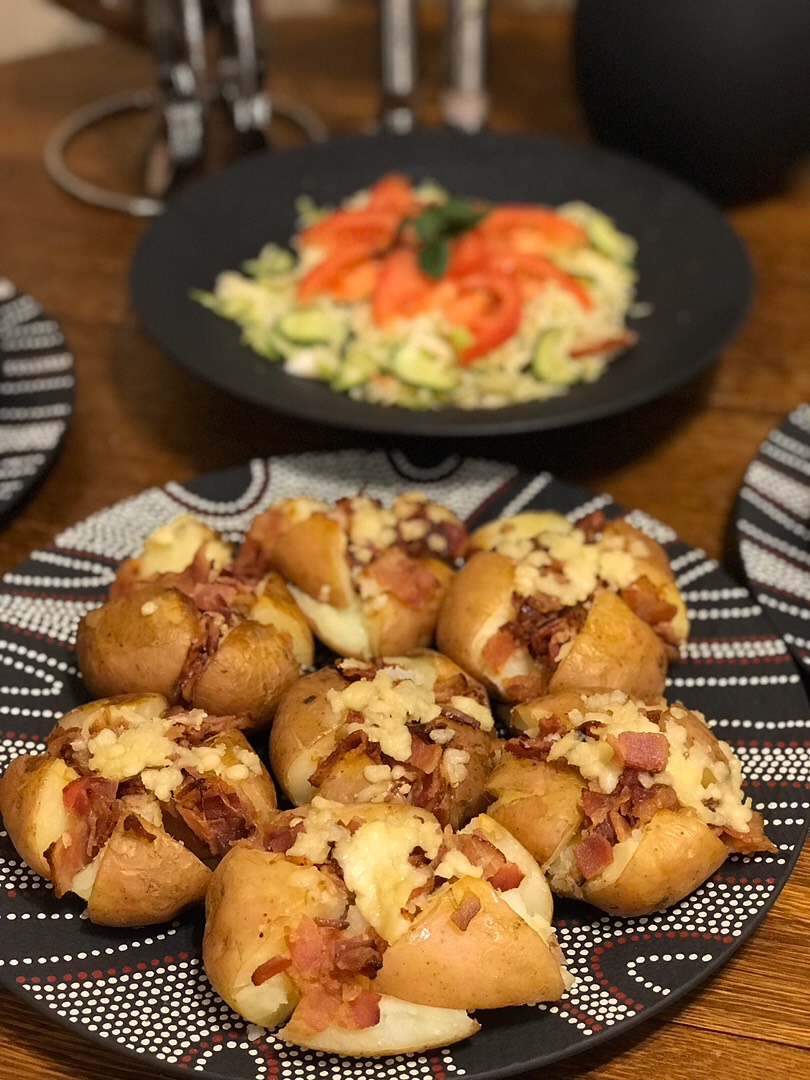 Картошка с беконом и сыром
