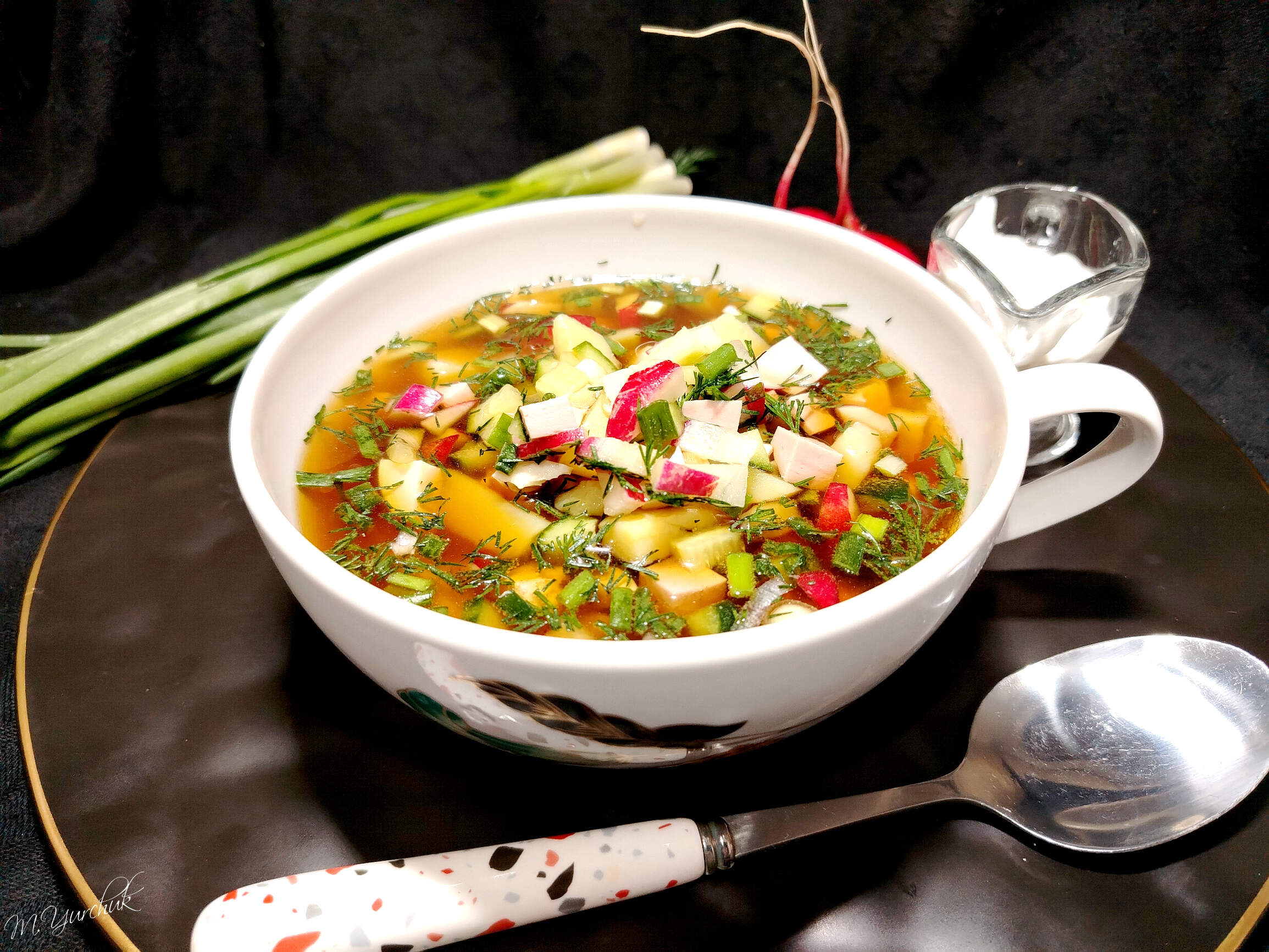 Классическая окрошка на квасе