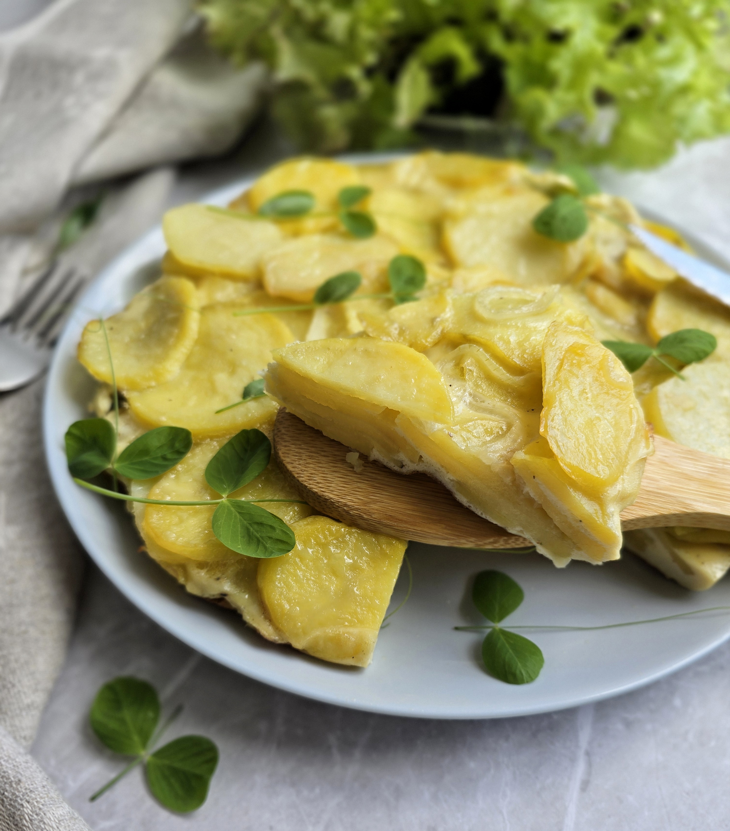 Испанский омлет из картофеля и яиц (картофельная тортилья)