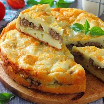 Вкусный мясной пирог
⠀