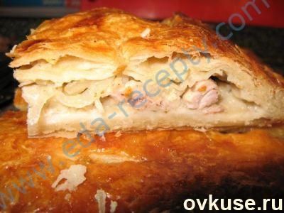 Пирог с курицей (необыкновенно вкусный пирог, который предельно прост в исполнении)