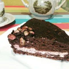 Шоколадный пирог с начинкой (в мультиварке)🍫☕