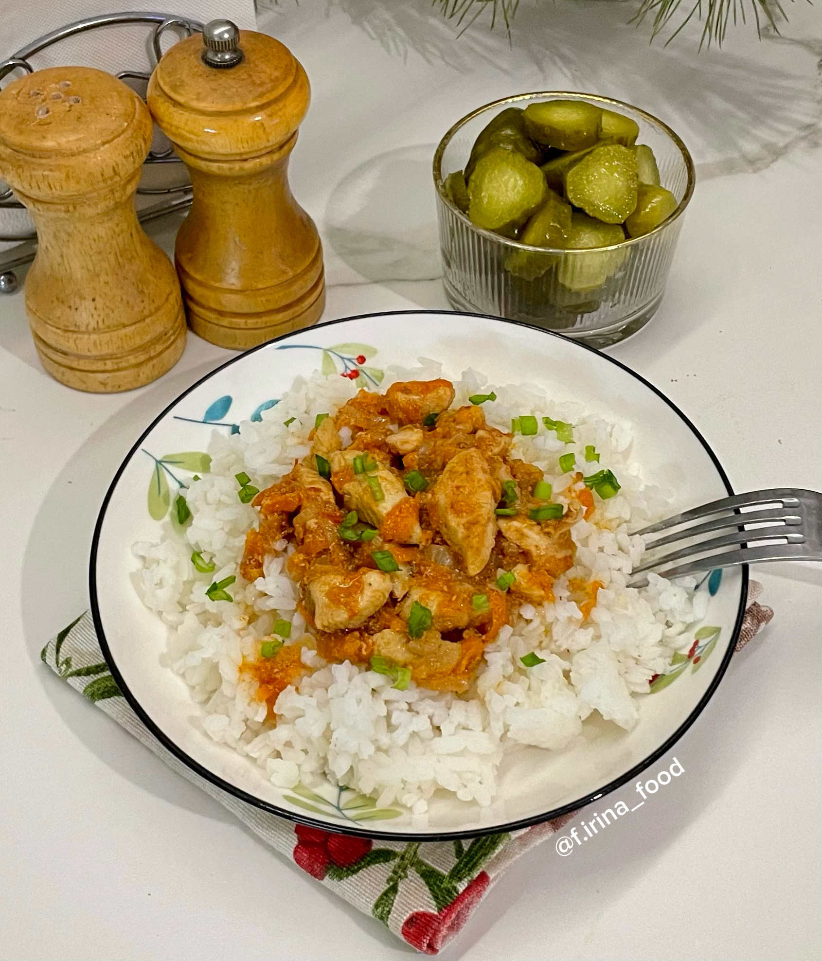 Поджарка из куриной грудки 