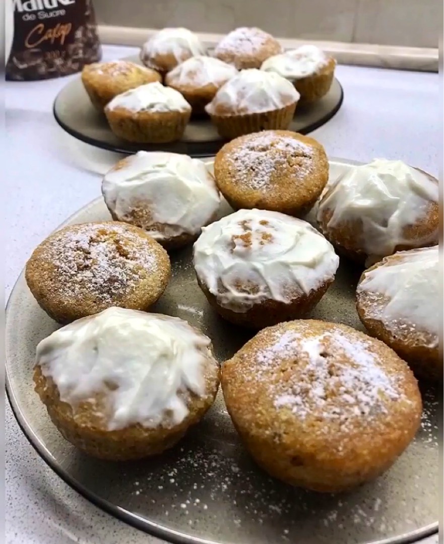 Морковные кексики 🥕🧁