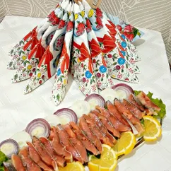 Горбуша малосольная кусочками