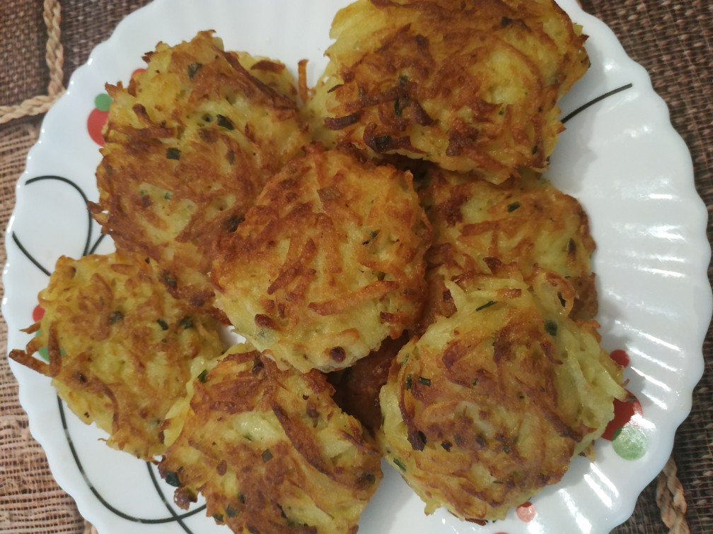 Драники с сыром и зеленью