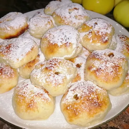 Творожные пышки со сгущёнкой