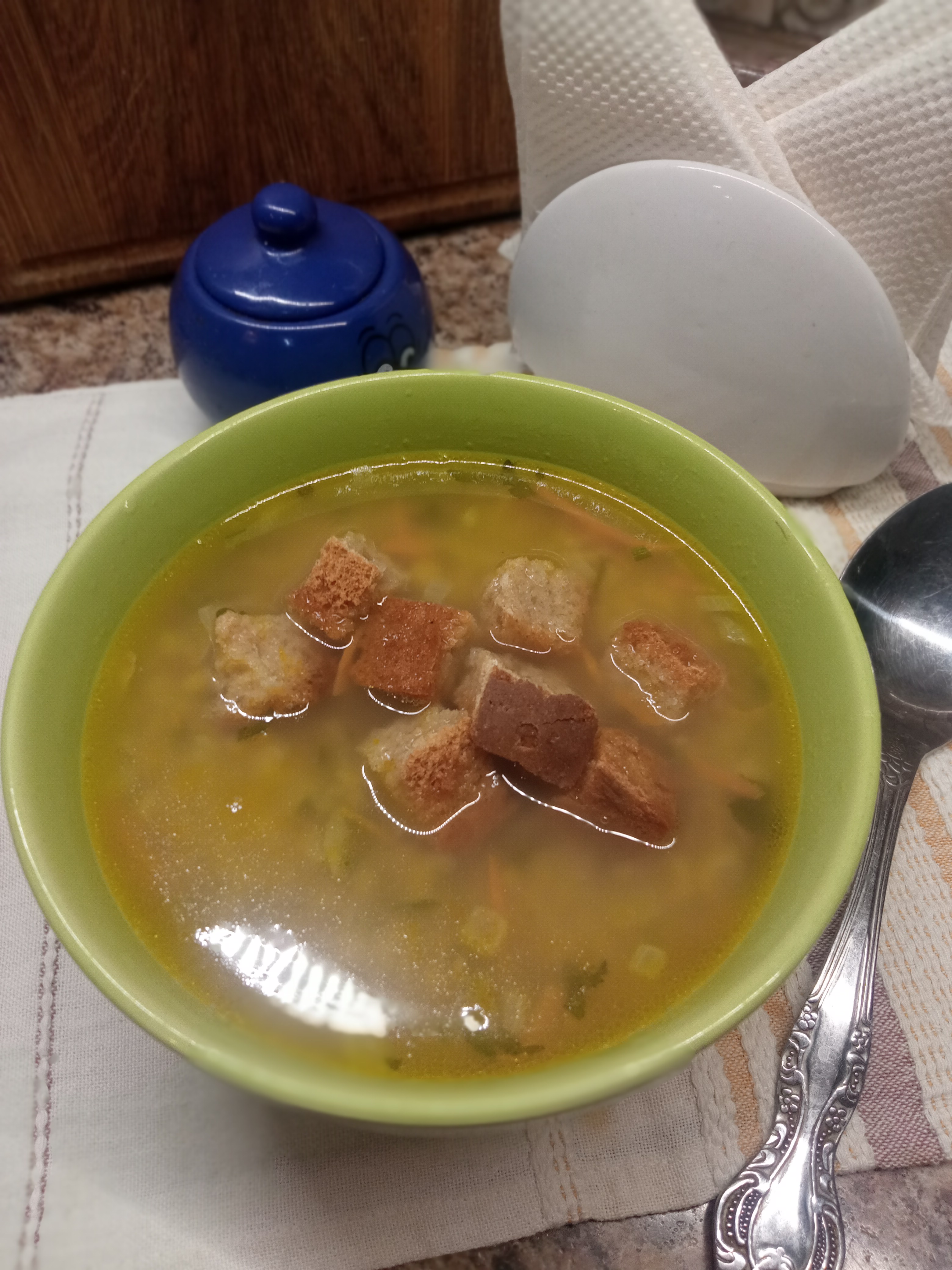 Постная чечевичная похлёбка 