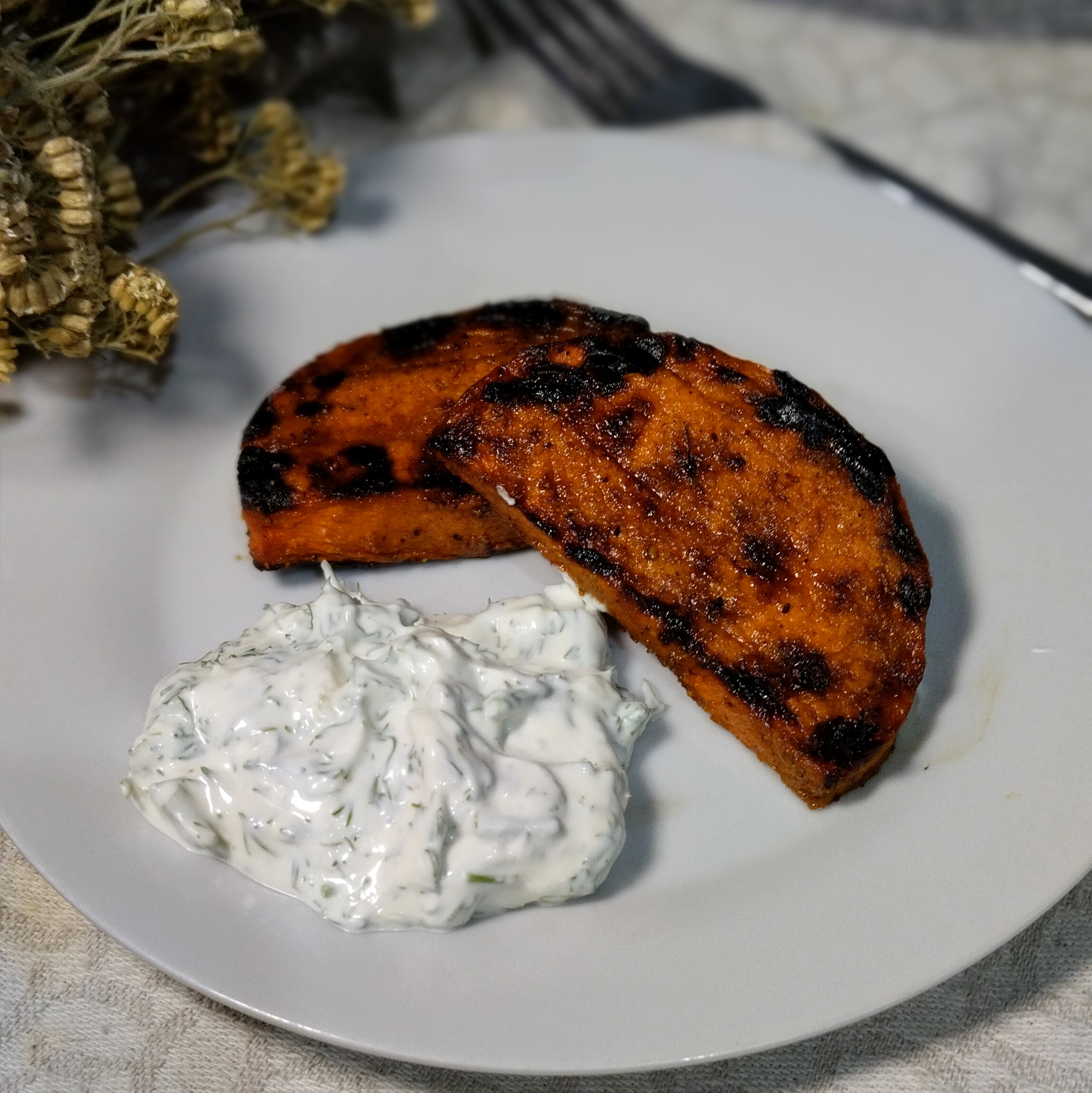 Тыква запечённая на мангале