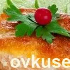 Горбуша с сыром и овощами