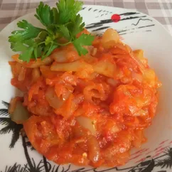 Летняя закуска - перец с овощами