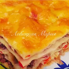 Лазанья с лавашом