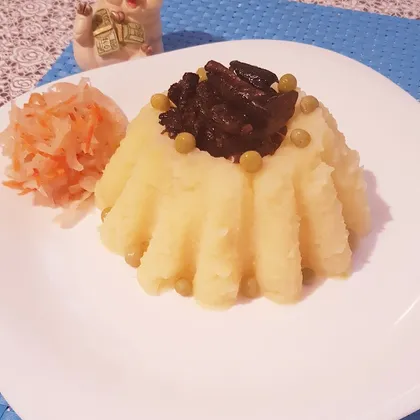 Картофельное пюре с грибами