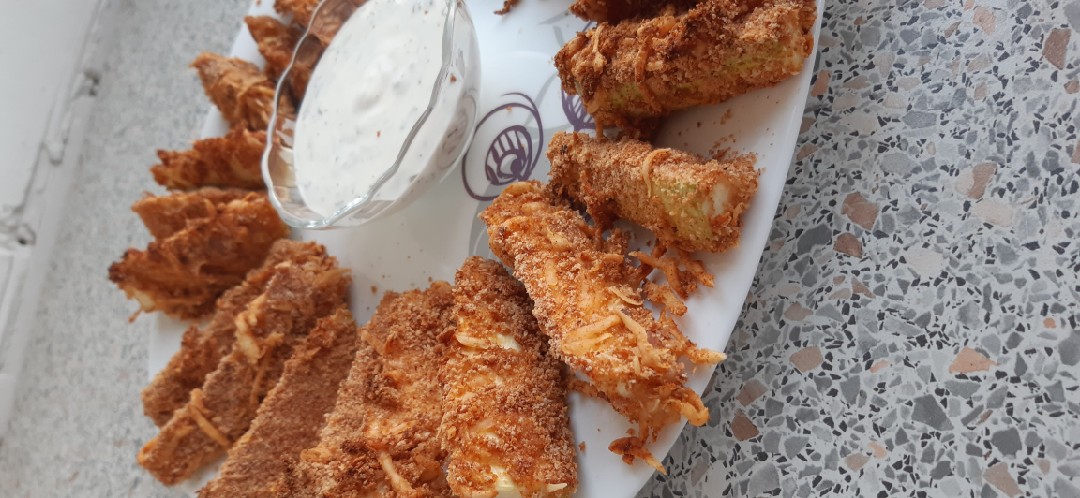 Кабачковые наггетсы в духовке