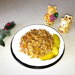 Гречка с мясным фаршем и грибами. Сколько готовить гречку