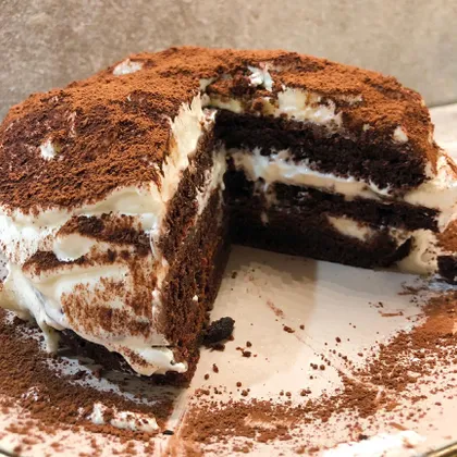 Шоколадный торт на сковороде