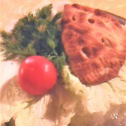 Куриный салатик  в слоёном тесте