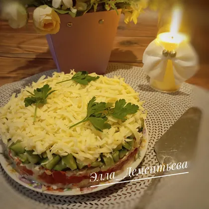 Салат с крабовыми палочками 
