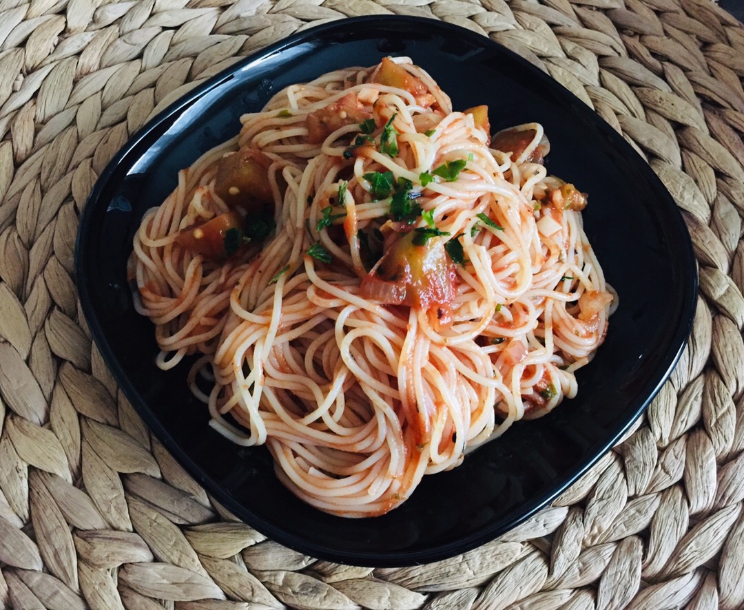 Паста с баклажанами🍝