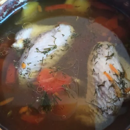 Суп овощной в горшочке