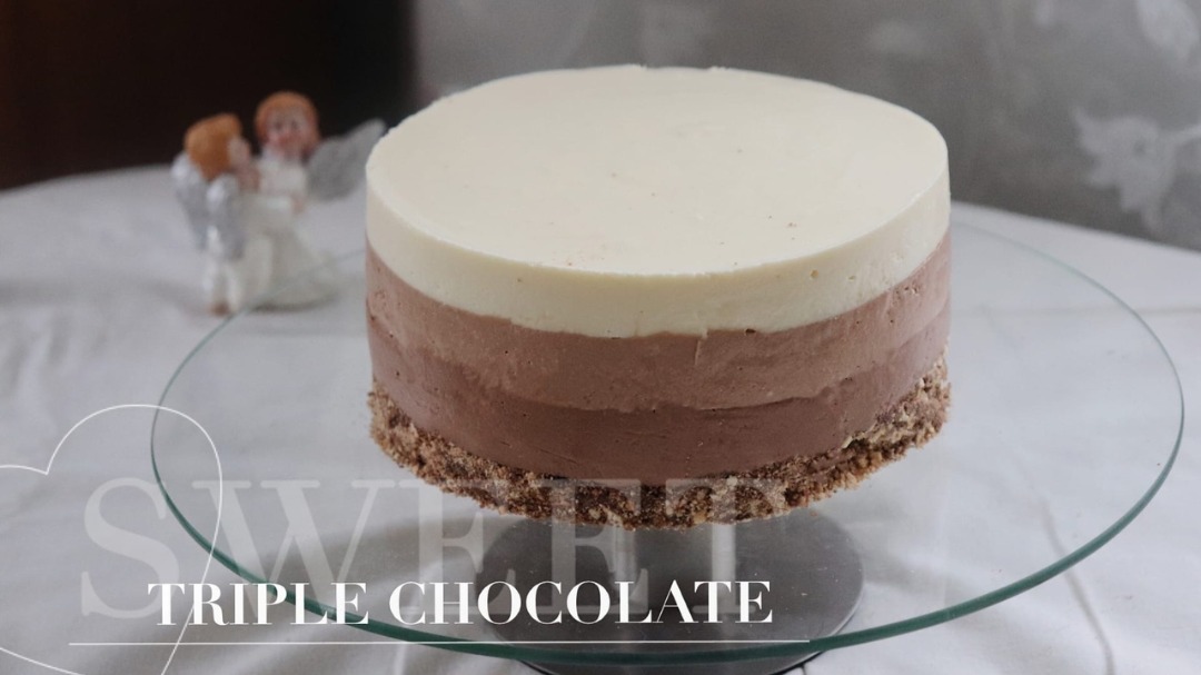 Чизкейк Три шоколада | Triple chocolate cheesecake - рецепт автора Юлия  Трефилова