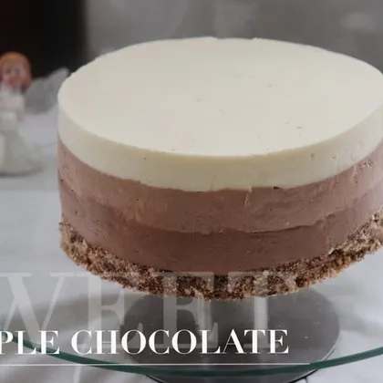Чизкейк 'Три шоколада' | Triple chocolate cheesecake