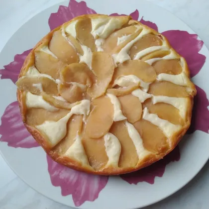 Творожно-яблочный пирог в мультиварке