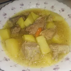 Тушеный картофель с мясом