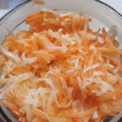 Салат Дайкон с морковью