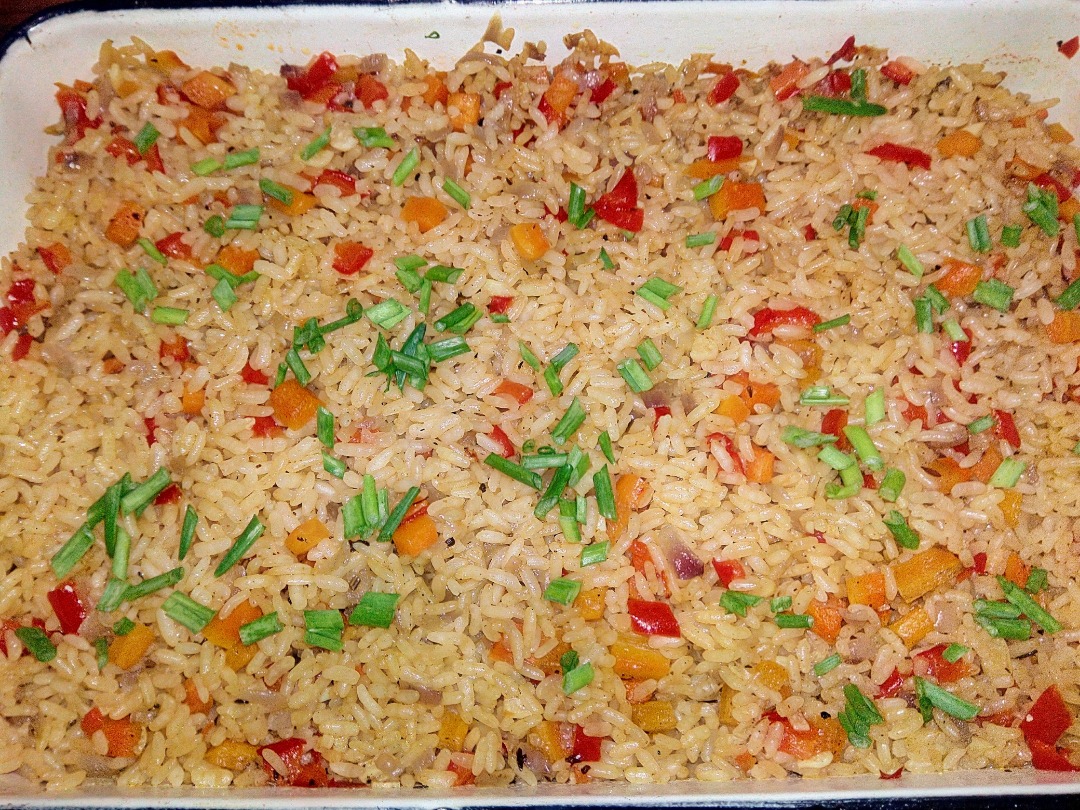 Рис запеченный фото. Запеченный рис в духовке рецепт.