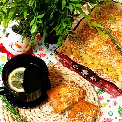 ПП -пирог с рыбкой, брокколи и сыром