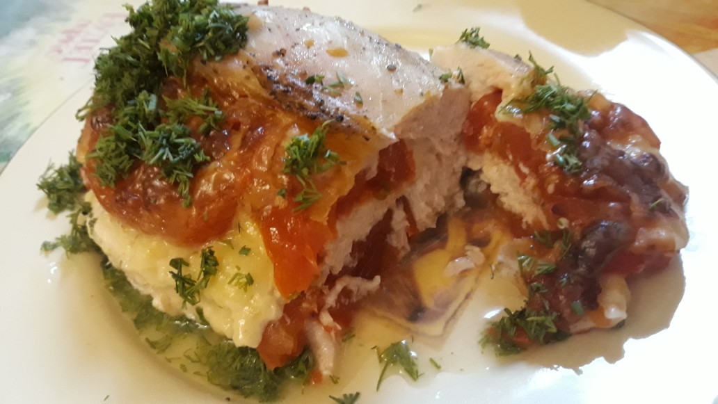 Куриные грудки с помидорами и сыром 🍅🧀
