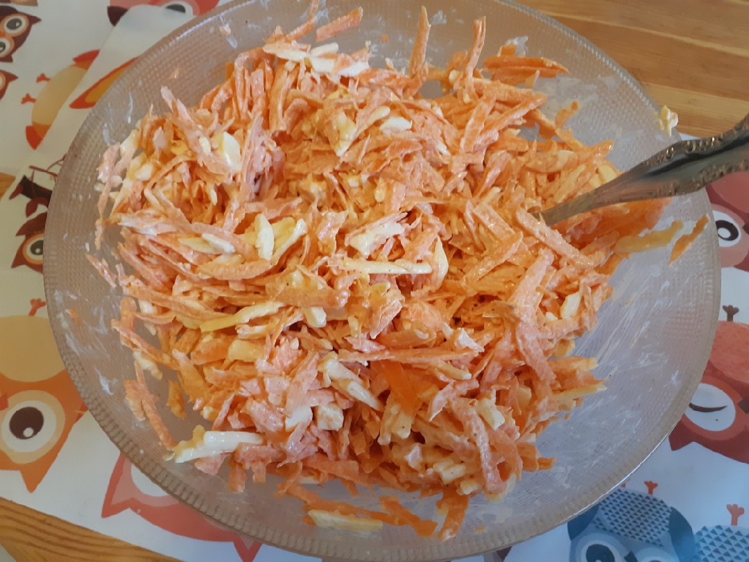Салат из морковки с фетой