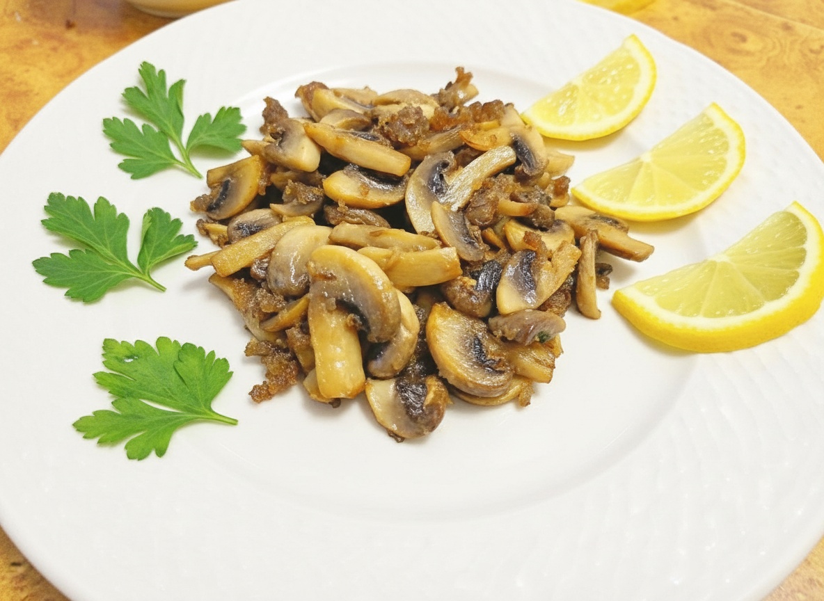 Шампиньоны с маслом