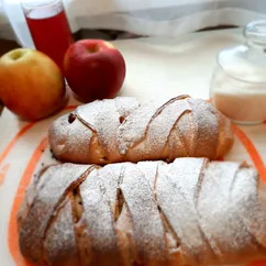 Творожная плетёнка с яблоками 🍏