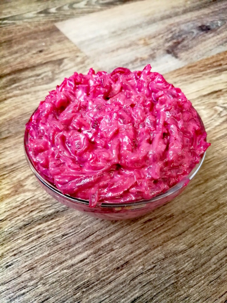 Свекла с чесноком